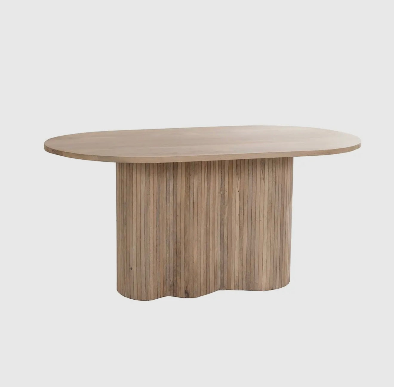 Scalloped Oak Dining Table